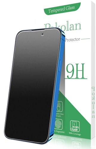 Pokolan 3 Piezas Protector Pantalla Mate para iPhone 15, iPhone 15 Pro, HD Cristal Vidrio Mate Templado Antirrayas, Antihuellas, Anti-Reflejo, 9H Dureza