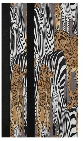 Wild Zebras Skin Kühlschrank-Türgriffabdeckungen Set mit 2 Stück, Tierhaut, Küchengerät, Griffabdeckungen für Kühlschrank, Mikrowelle, Herd, Backofen, Spülmaschine