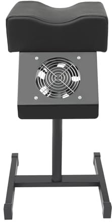 Nagelstuhl Pediküre Fußpflegestuhl mit Absaugung, Hocker Höhenverstellbar Beinstütze Fußstütze Fußpflege, Beinauflage für Beinstütze Schönheitssalon (Schwarz)