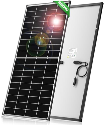 350W Solarpanel,12V Perowskit Solarmodul,Balkonkraftwerk mit 12BB Solar Panel,27% Umwandlungsrate PV Modul für Netzunabhängige 12V Energieversorgung in Wohnmobil,Camping,Wohnwagen oder Zuhause