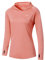 WILLIT Damen Laufshirt UPF 50+ Sonnenschutz Hoodie Sportshirt UV Shirt Langarm Wandern Angeln Outdoor Shirt Schnelltrocknend Leichter Hoodie Rosa M