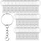 120 Stk Schlüsselring mit Kette Schlüsselanhänger Selber Machen Basteln Ringe Set Schlüsselanhänger Rohling Zubehör Key Chains 25mm mit Spaltringe für Schlüssel Anhänger DIY Schmuckherstellung Silber