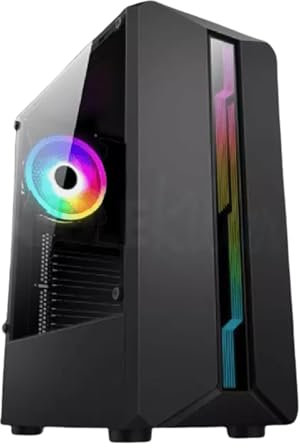 XYRAMAX Gaming PC | Intel i5 2nd Gen | GT 710 2GB | 8GB RAM | 128GB SSD + 500GB HDD | Windows 10 | RGB Fans | Prebuilt Desktop Computer