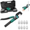 Pinza crimpatrice idraulica 4 – 70 mm² | 60 KN idraulico Wire Crimpatrice manuale | 8 set capicorda pressa | Cable Lug Terminal Crimping Plier Tool per capicorda in rame alluminio