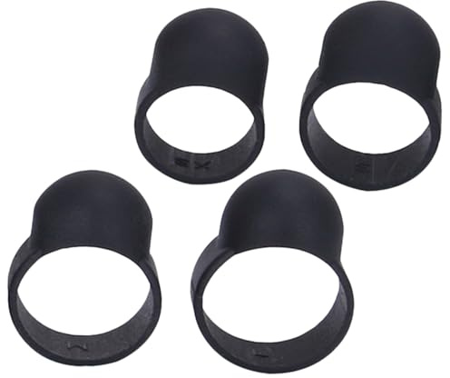 AKOOSY 4 Stück Teiliges Silikon Drum Finger Cover für Steel Tongue Handpan Flexibler Schutz für Kleine bis Große Finger Leichtes Musikinstrument Zubehör für Rhythmisches Spiel