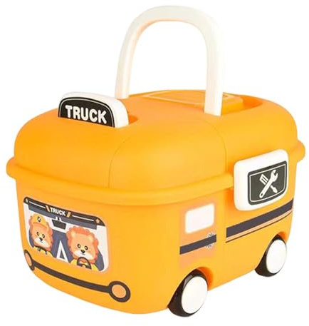 SZGTLDBE Cartoon-Auto-Spielzeug-Organizer mit stabiler Basis für Kinderzimmer, Spielzimmer, Heimorganisation