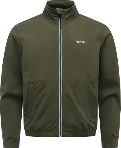 Ragwear Herren leichte Übergangsjacke kurze wasserdichte und atmungsaktive Funktionsacke mit Stehkragen Collwie Bonded S-4XL