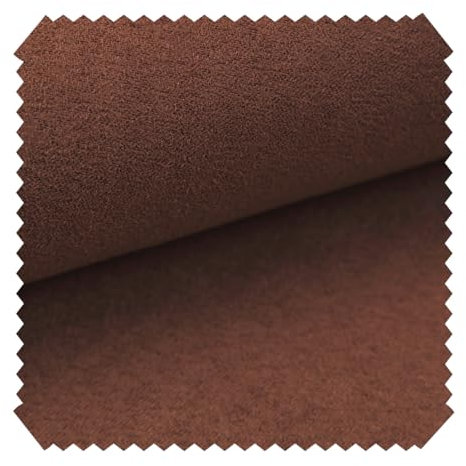 novely® Alpen Polsterstoff im Wildleder-Look | Bezugsstoff | Microfaser | Velours | Möbelstoff (45 Cognac)