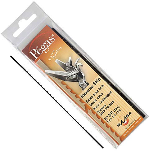 Pégas® Laubsägeblatt Skip Reverse, Blattbreite 1,02 mm, 144 Stk.