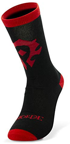 ABYSTYLE - World of Warcraft - Socken - Horde - Schwarz und Rot - eine Größe