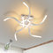 ZMH Deckenleuchte LED Deckenlampe Wohnzimmer Weiß Dimmbar 48W 65CM Wellenförmig Modern Design Schlafzimmerlampe Wohnzimmerlampe Küchenlampe Bürolampe Flurlampe mit Fernbedienung Deckenbeleuchtung