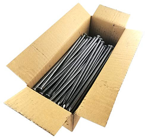 50 x clavos de construcción de uso universal 8 x 250 mm