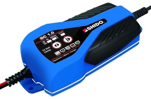 Shido DC1.0 Dual Battery Charger for Lithium, Lead Acid Motorcycle and Car Batteries