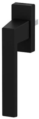 Design Aluminium Fenstergriff Tallinn, Farbe:Schwarz RAL 9005 (matt), Stiftlänge:45mm