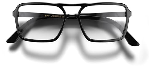 LONDON MOLE® Spy reading glasses | Cool square shaped pilot style readers | Men’s Women’s Unisex | Spring hinges