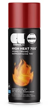 COSMOS LAC - SPRAY PINTURA ANTICALORICA HIGH HEAT 700 ºC 400 ML - Rojo N353