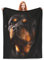 Rottweiler Cute Dog Charm Quiet Full Fleece Throw Cloak Wearable Blanket Flannel Fluffy Comforter Quilt Nursery Bedroom Bedding King Size Plush Soft Cozy Air Conditioner Blanket