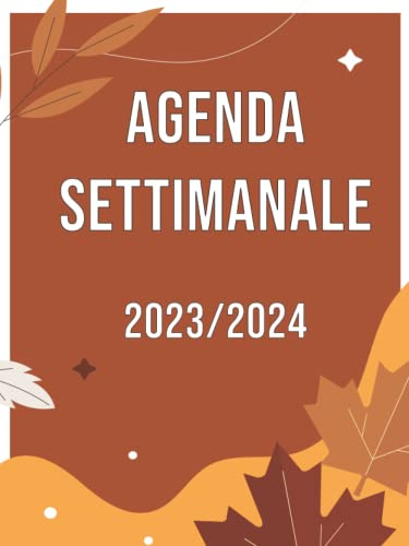 Agenda settimanale biennale - Agenda 2023/2024 - 24 mesi - Prendere appunti - Obiettivi mensili: Può essere regalato a un parente come regalo di Natale o Capodanno