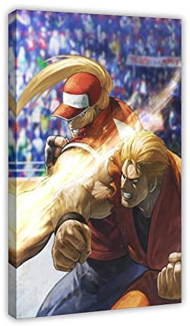 RIELLI Fatal Fury Game 21 Leinwand-Poster, Schlafzimmer, Dekoration, Sport, Landschaft, Büro, Raumdekoration, Geschenkrahmen: 30 x 45 cm