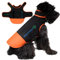 dog armour PRO Schutzweste für Hunde – Schützendes Hundegeschirr gegen Greifvogel- und Tierangriffe – Verstellbar, Würgefrei, Wasserdicht, Reflektierend (S, Orange)