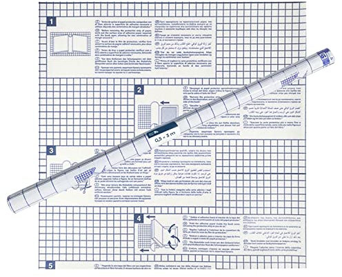 RAYLU PAPER – Forro Autoadhesivo para Plastificar Libros y Cuadernos de 50 micras, Polipropileno Fundido Transparente que Protege tus Materiales Escolares (3 x 0,5)