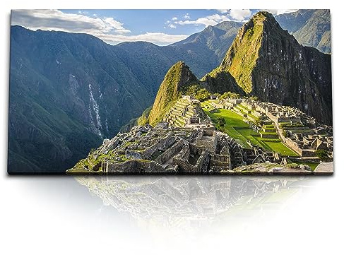 Paul Sinus Kunstdruck Bilder 120x60cm Machu Picchu Peru Südamerika Berge antike Stadt