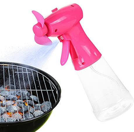Teksome Ventilateur brumisateur portatif – Petit Ventilateur Personnel, Ventilateur à Piles avec pulvérisateur d'eau, Bureau ou Refroidissement portatif pour intérieur,