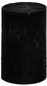 Stumpenkerze durchgefärbt Ø 10 cm x 15 cm (Schwarz)