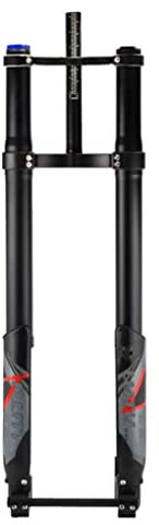 Fahrrad-Umkehrgabel 26/27,5/29 Zoll, 5,0-Reifen, Fat-Bike-Federgabel, Zugstufe, Federweg einstellen, 220 mm, Luftgabel, gerade Steckachse, 15 x 150 mm, manuelle Sperre