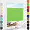 Schuette® Plissee ohne Bohren zum Kleben ● Thermo Kollektion: Leaf Joy (Grün) ● 45x120cm (Breite x Höhe) ● Suprafix Faltrollo Klebehalterung ● Bequeme Rollo Montage inkl. Video