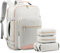 LOVEVOOK Zaino da Viaggio Aereo Bagaglio a Mano, Impermeabile 45x36x20 Zaini Trolley Bagaglio Donna 30L Cabin Max per Ryanair Easyjet, Zaino Porta PC 15,6 Pollici Valigia Borsa a Zainetto Grigio