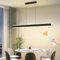 Mikeru LED Pendelleuchte esszimmer, 32W Pendelleuchte esstisch schwarz, Lineare Hängelampe küche Dimmbar mit Fernbedienung, 10%-100% Einstellung der Farbtemperatur, Esszimmerlampe, Lang 80cm