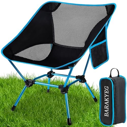 Amzeeniu Campingstuhl Faltbar Camping Stuhl Tragbarer Campingstühle 240Kg angelstuhl Packmaß Kleiner Klappstuhl mit Tragetasche Gartenstuhl,Relaxsessel für Picknick, Angeln,Outdoor, Wandern,Camping