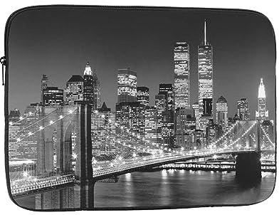 New York Printed Laptop Sleeve Case 13 Inch - Protective Laptop Cover Bag Shockproof Notebook Computer Bag For Men And Women