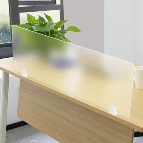 Freistehender Sichtschutz Aus Acryl, Mattierte Schreibtisch-Trennwand Zum Anklemmen, Tragbare Sichtschutzwand Gegen Visuelle Ablenkung, Trennwand Für Arbeitskabinen(Größe:40x120cm)