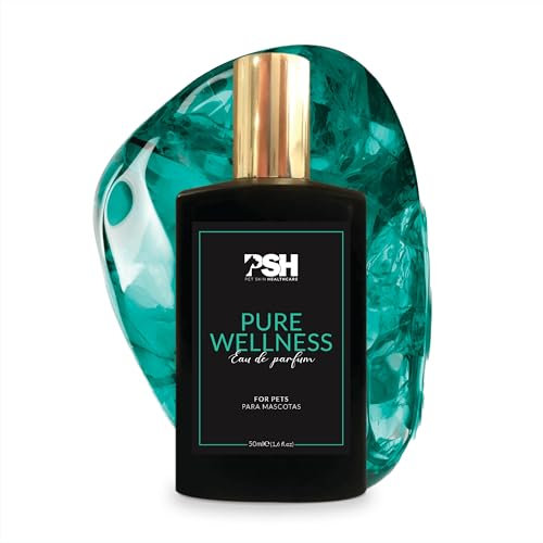 PSH Pure Wellness – Eau de Parfum für Hunde und Katzen – Blumig-fruchtiger Tropikalduft – Trocknet Fell nicht aus – Inkl. nachfüllbarem Mini-Flakon – 50 ml