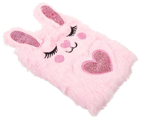 BESTonZON 5stücke Plüsch Notizbuch Mit Cartoon-hase Tragbarer Notizblock Für Mädchen Für Und Kreative Cover Und Für Täglichen Gebrauch