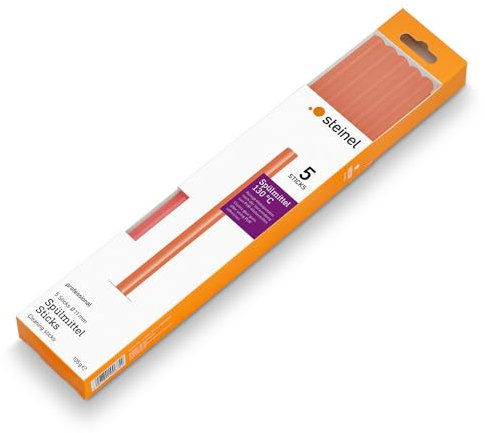 Steinel Spülmittel-Sticks Ø 11 mm, 5 Stück, zur Reinigung der Klebepistole nach Verwendung von Polyurethan-Klebesticks, 130° Verarbeitungstemperatur