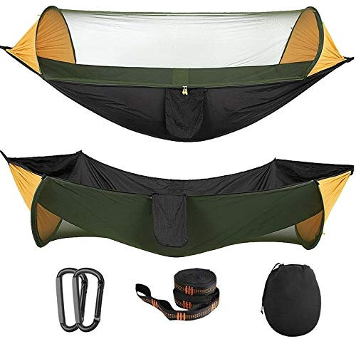 WALFREW Hamac Tente Portable Camping hamac avec moustiquaire Multi Use Tente Swing Hamac Portable for la randonnée Camping