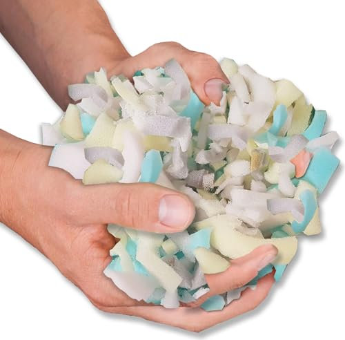 Schaumstoffflocken Füllmaterial Ideal zum Füllen von Sitzsäcken Kissen Hunde & Katzen Betten und Plüschtiere Schaumstoff Flocken für Bean Bags Kissenfüllung & Teddyfüllung (10kg)