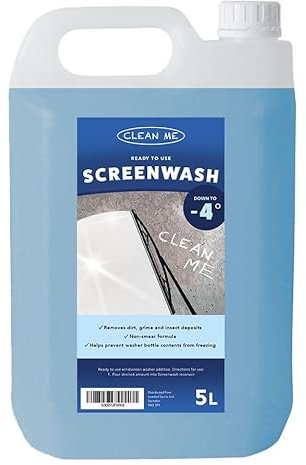 Clean Me Screenwash | Car Screenwash with antifreeze | 5L windscreen wash