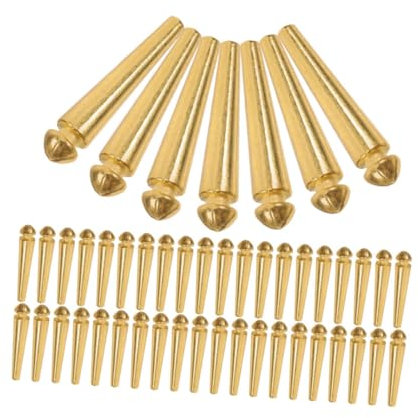 ERINGOGO 50stücke Cribbage Aus Metall Goldene Spielstecker Für Traditionelle Brettspiele Lang Für Cribbage-Brett Und Andere Steckspiele Perfektes Zubehör Für Familie Und Freunde