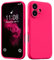 HGH Silikon Hülle für iPhone 16, Handyhülle für iPhone 16 Hülle, 3-Schicht-Struktur FallSchutz Case mit Weiches Mikrofaser Futter Matt Hülle für iPhone 16 6.1 Neu Rosa