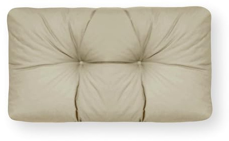 4L Textil Palettenkissen waschbar Palettenauflagen Outdoor Europaletten Sitzkissen Rückenlehne Sitzkissen Seitenkissen wetterfest (Eckkissen 60x40 cm, Beige Uv-beständig)