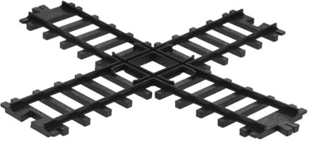 Toyvian Mikro-landschaftsbau Gleisdekor Szenendekor Plastik Eisenbahnschienen Ornament Spielset Für Sandtisch Baumaterial Plastikschienen Modell Für Kleine Eisenbahnschienen