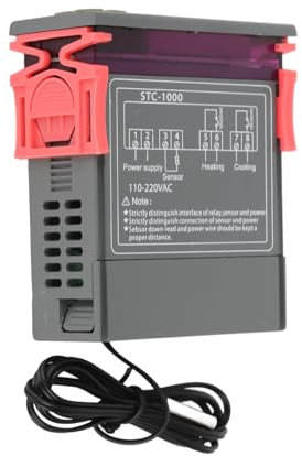 Temperature Controllore, Interruttore di Controllo del Termostato Elettrico Digitale per Acquario, Terrari, Zoo, Paludarium, Incubatrice di Pollo, 110-220V