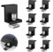 Solarmodul Klemmen, 30mm Aluminium PV Modul Endklemmen, Z-Halter Befestigung Solarmodulhalter für Solar Panel, Solarbefestigungen für Dächer Wände Boote Wohnmobile (Schwarz) (8)