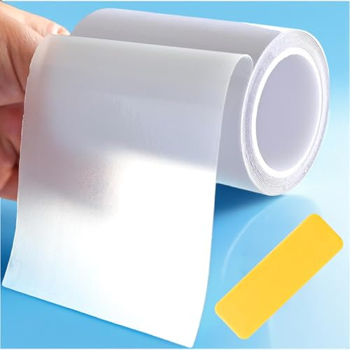 SUIXI Kit de réparation de piscine – Ruban adhésif sous-marin étanche (10 cm x 150 cm), bande d'étanchéité transparente et colle sous-marine durable pour toutes les surfaces de piscine