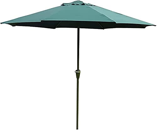 HUIBBGO Parasols de Jardin Ronds pour terrasse, Table d'extérieur, pour Famille, Plage, Barbecue, Bar, parasols Verts