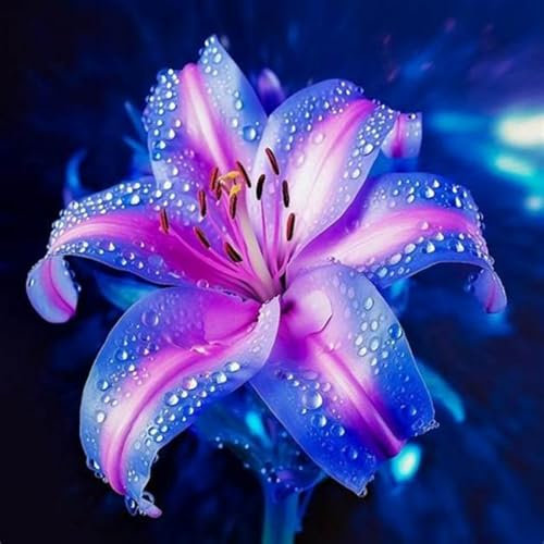 Delicate Lily Bulbs Mix for Planting Now UK/Good for Containers/Greening Flower/Strong Plants That Grow Well/Cut Flowers/Natural Organic/Wedding Flowers. -8bulbs-D